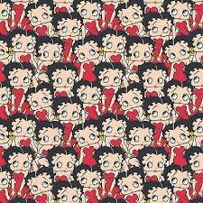 Betty Boop III Stacked Cotton Fabric- Precut 2 Yards