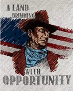 Handmade Tapestry "John Wayne Americana”