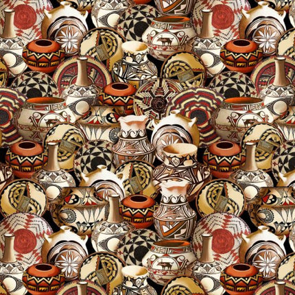 Southwest Pottery Cotton Fabric