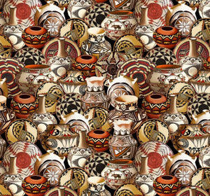 Southwest Pottery Cotton Fabric