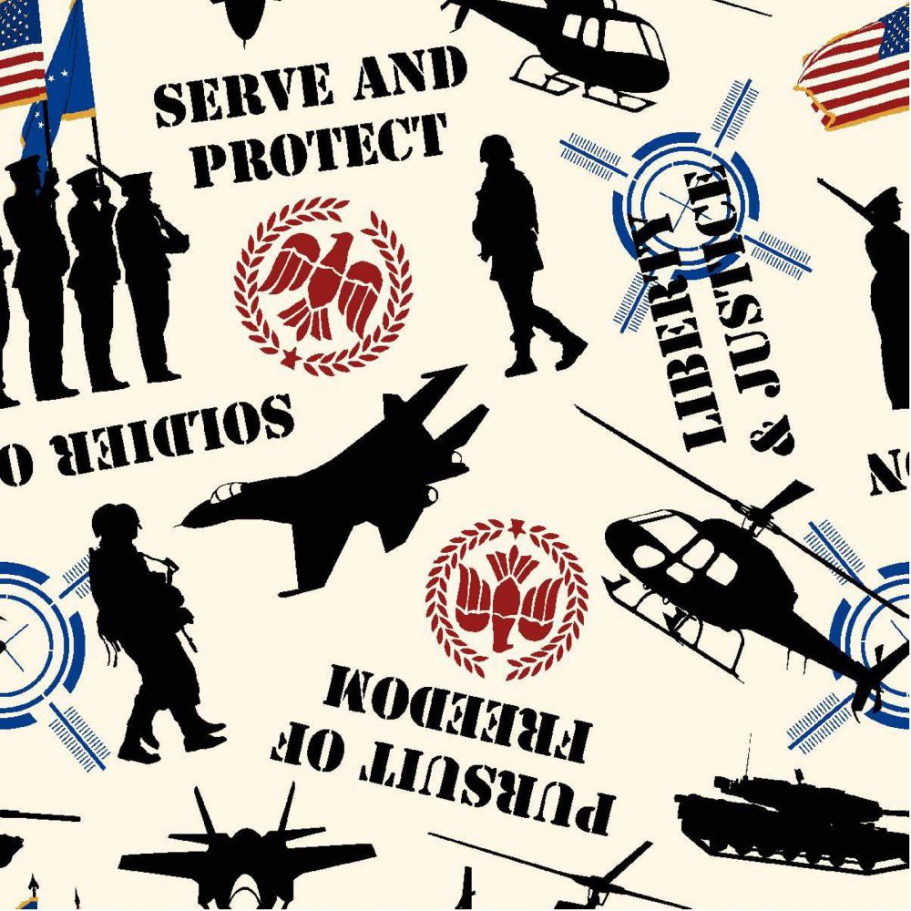 Handmade Valance or Curtain Panel Patriotic Serve and Protect
