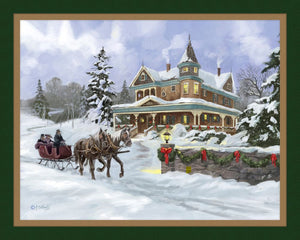 Christmas Day Panel Cotton Fabric