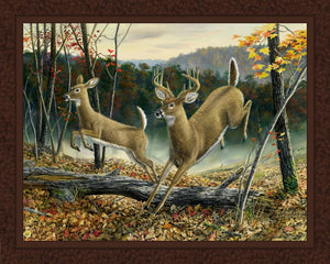 Higher Ground Deer Panel Cotton Fabric
