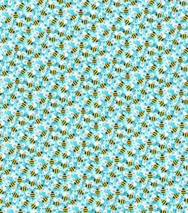 Handmade Placemat Or Table Runner Packed Bees Aqua