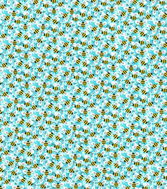 Handmade Placemat Or Table Runner Packed Bees Aqua