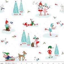 Pixie Noal 2 Elf White Cotton Fabric
