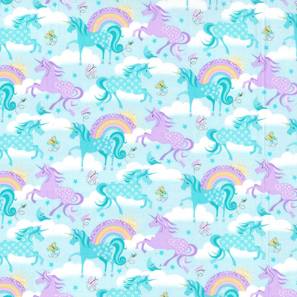 Handmade Placemat Or Table Runner Unicorn Purple Nursery