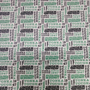 Tonka- Under Construction Green Cotton Fabric