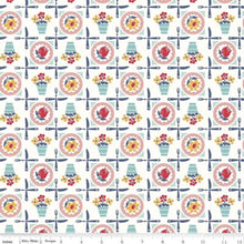 Load image into Gallery viewer, Handmade Valance or Curtain Panel Cook Book Plates Coral
