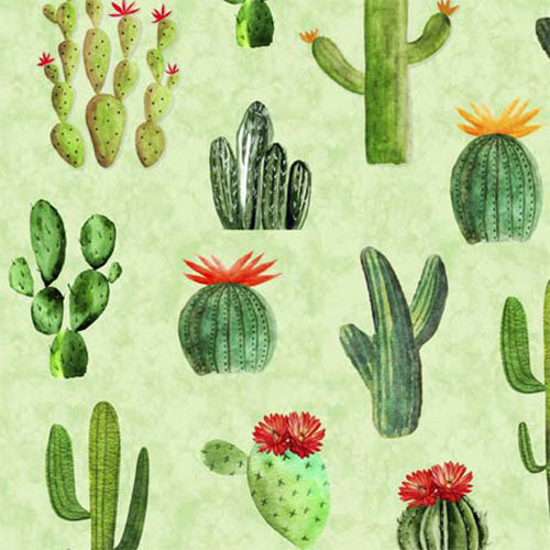 Handmade Placemat Or Table Runner Cowboy Up Cactus Green