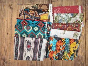 10 Fat Quarters - Assorted Southwestern Cowboy Fat Quarter Bundle Cotton (4 Bundles)