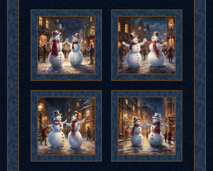 Handmade Tapestry "The Snowman Dance”
