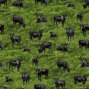 The Herd Cows Cotton Fabric