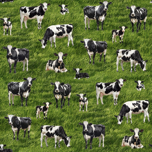 Cow Party Cotton Fabric