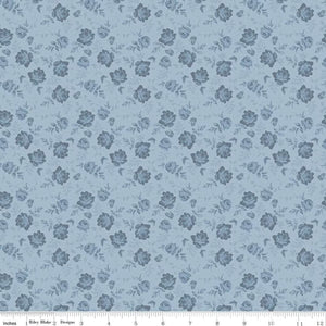 Anne of Green Gables Tone-on-Tone Blue Cotton Fabric