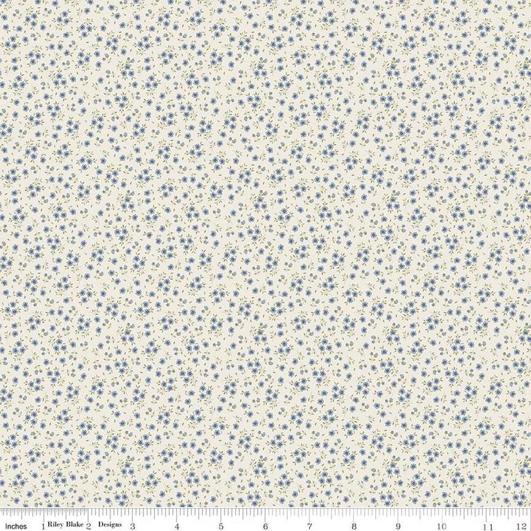 Anne of Green Gables Ditsy Blue Cotton Fabric