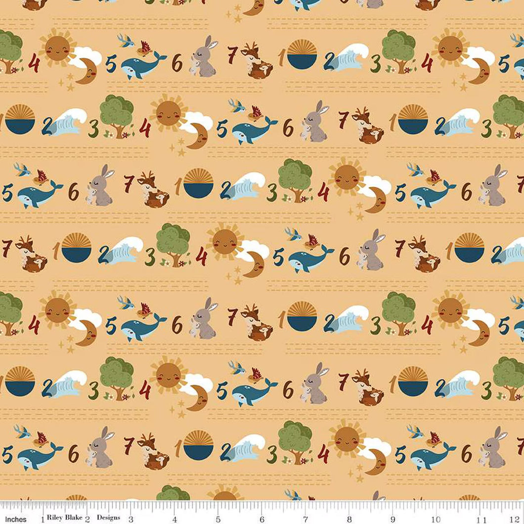 Created with Love Seven Days Sunshine Cotton Fabric