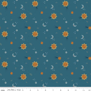 Created with Love Light & Dark Ocean Cotton Fabric