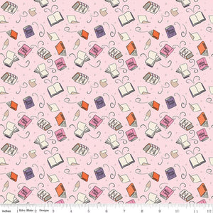 Handmade Placemat Or Table Runner Spooky Schoolhouse Spellbooks Pink Sparkle