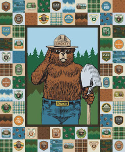 Only You Smokey Bear Panel Cotton Fabric