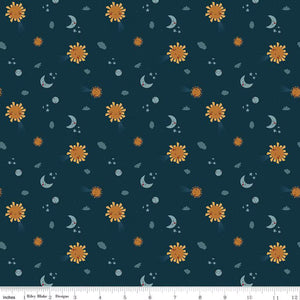 Created with Love Light & Dark Night Cotton Fabric