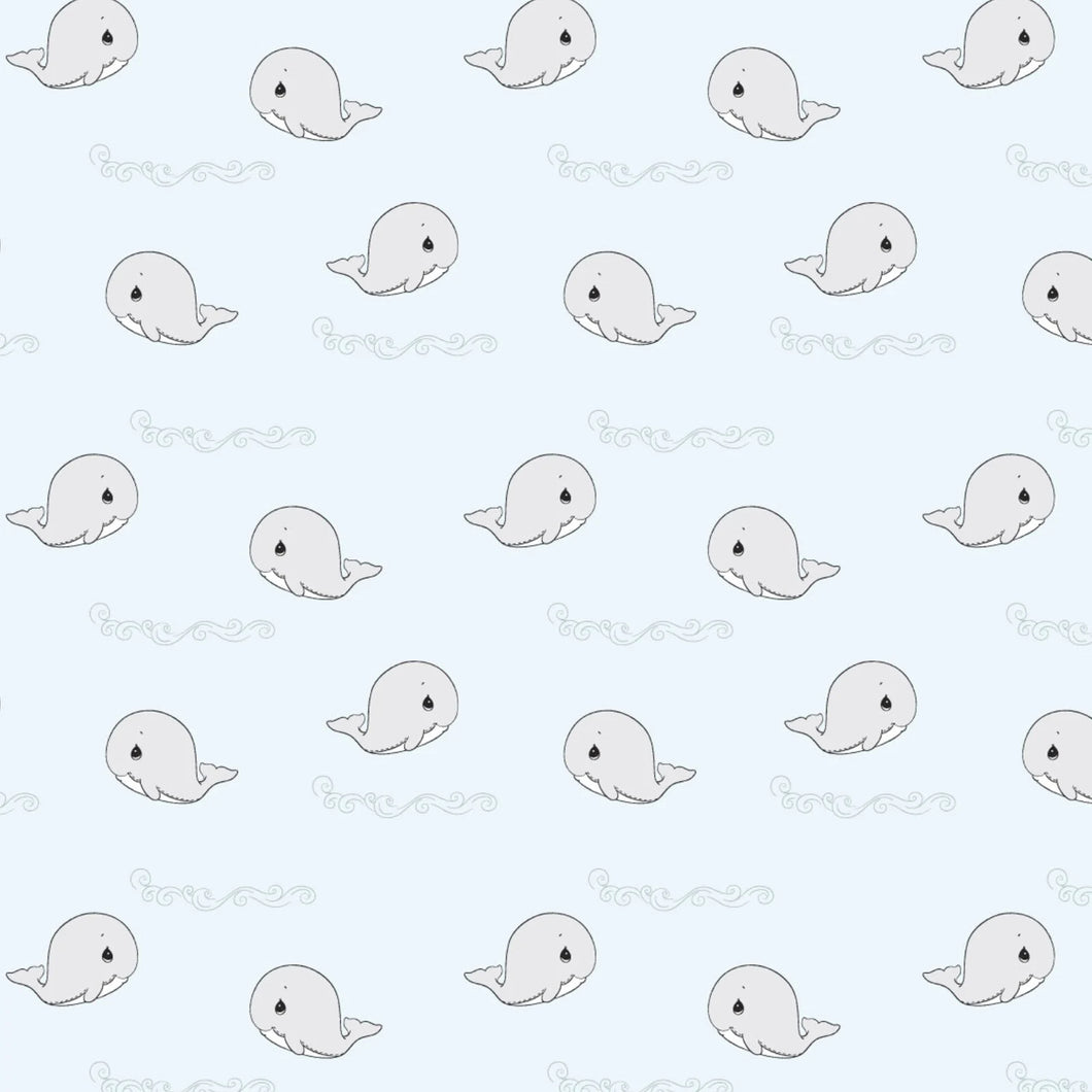 Precious Moments Whale Love Cotton Fabric