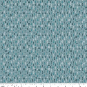 Created with Love Showered with Love Sky Cotton Fabric