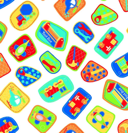 Handmade Blanket, Burp Rag/ Security Blanket, and Bib Tools and Toys Comfy Prints