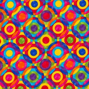 Colorful Multi Textured Dots Cotton Fabric