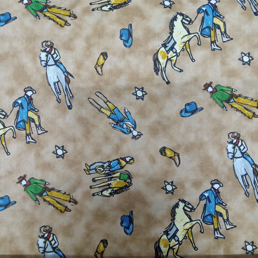 Cowboy Tan Cotton Fabric