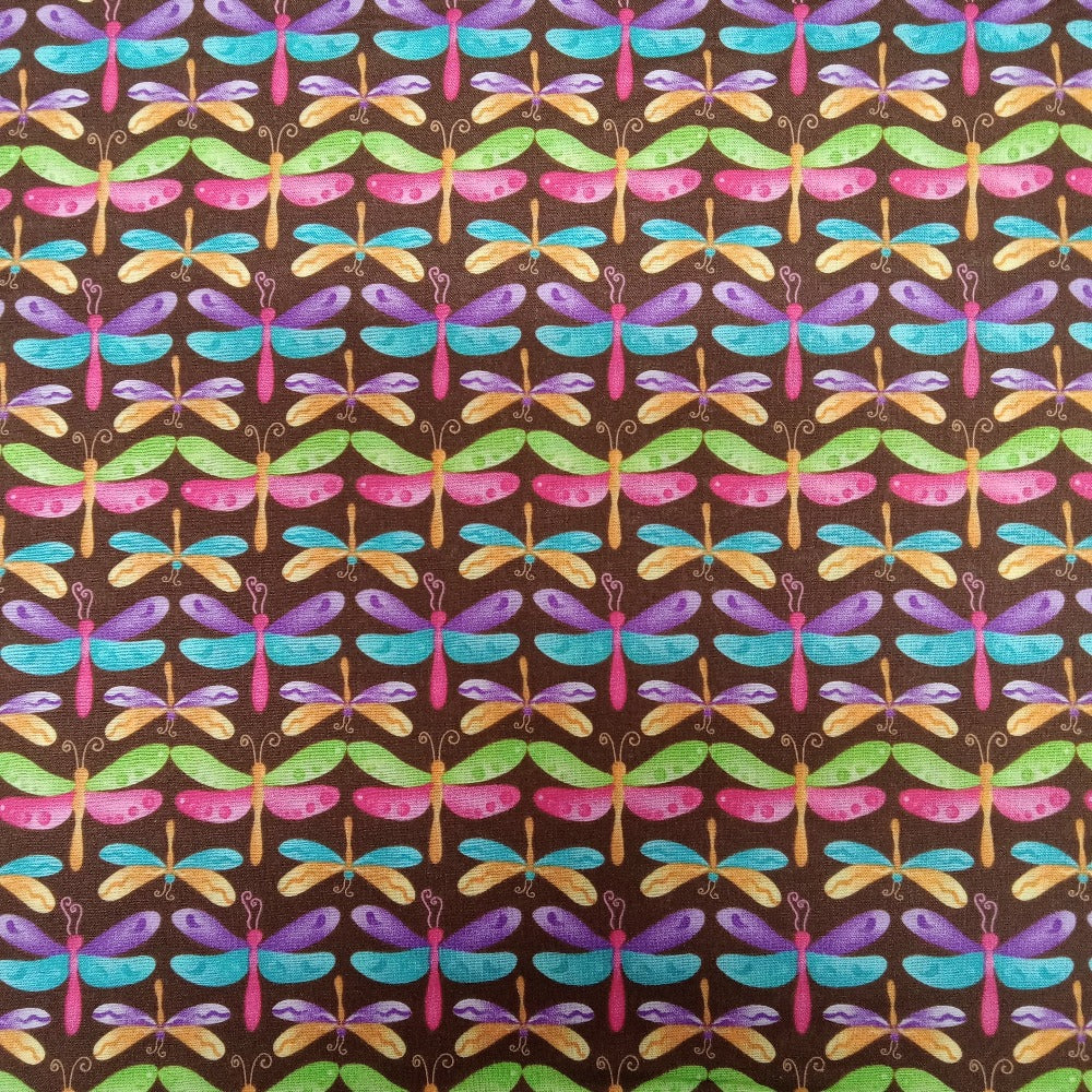 Dragonflies Cotton Fabric