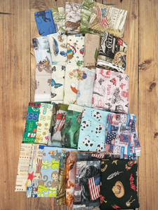 Quilter’s Cotton Fabric Scraps - Sold by The 3 lbs - Scrap Bag Bolt End Pieces Remnants Assorted Quality Cotton Novelty Fabrics for Sewing Scrappy Quilting Stash, Scrap Quilts