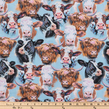 Load image into Gallery viewer, Cow Portraits Calico Cotton Fabric
