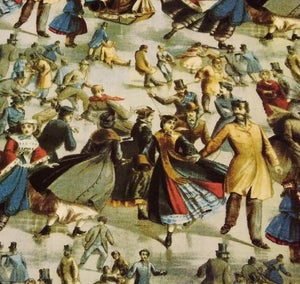 Ice Skating Classical Cotton Fabric