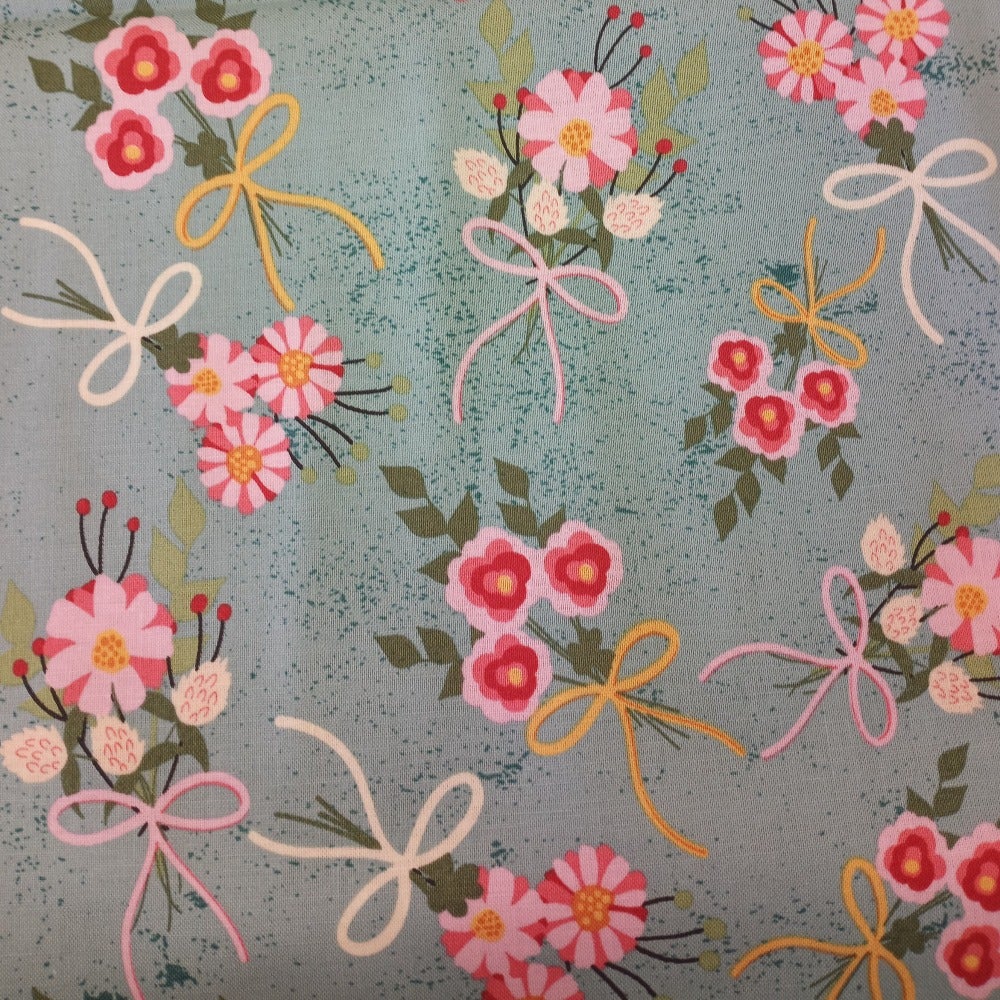 Flowers Bouquet Cotton Fabric