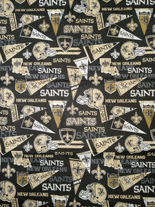 Handmade Valance or Curtain Panel Saints Flag