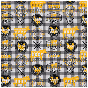 Farm Check Calico Cotton Fabric