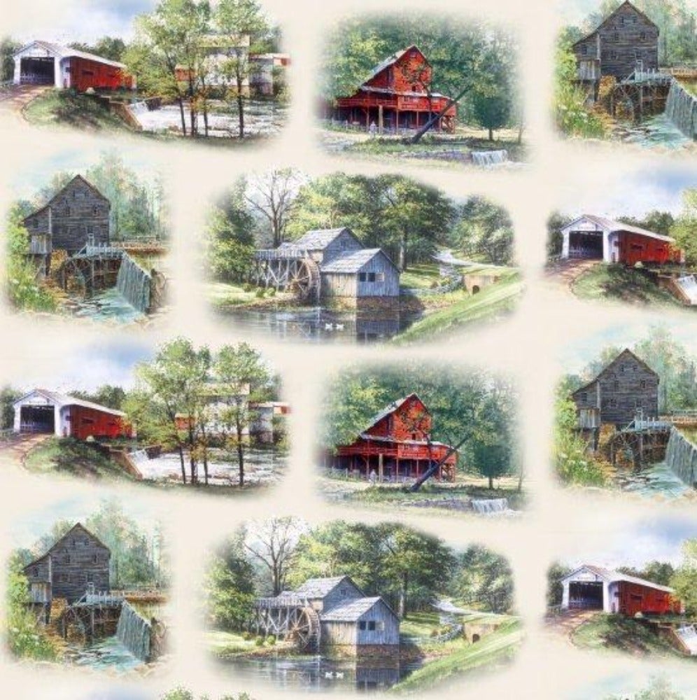 Old Mill Cotton Fabric