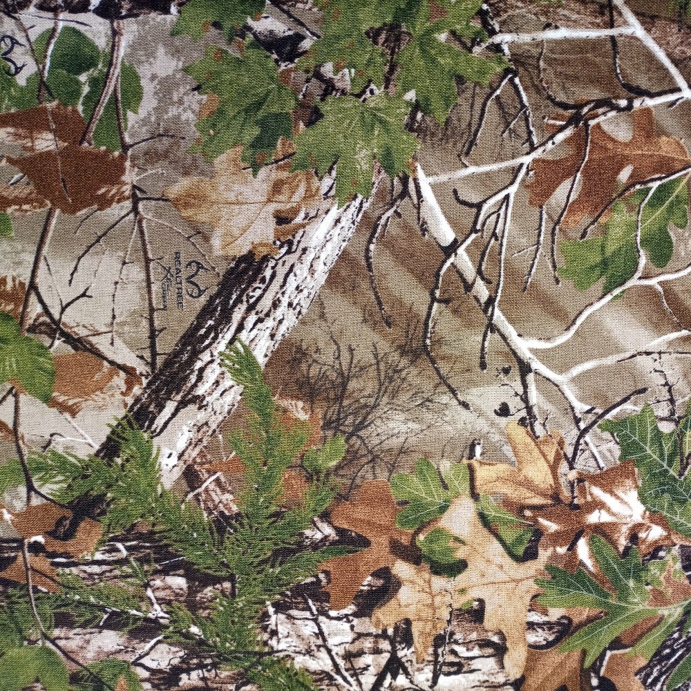 Real Tree Green Cotton Fabric