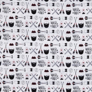 Handmade Valance or Curtain Panel Wild Man Calico