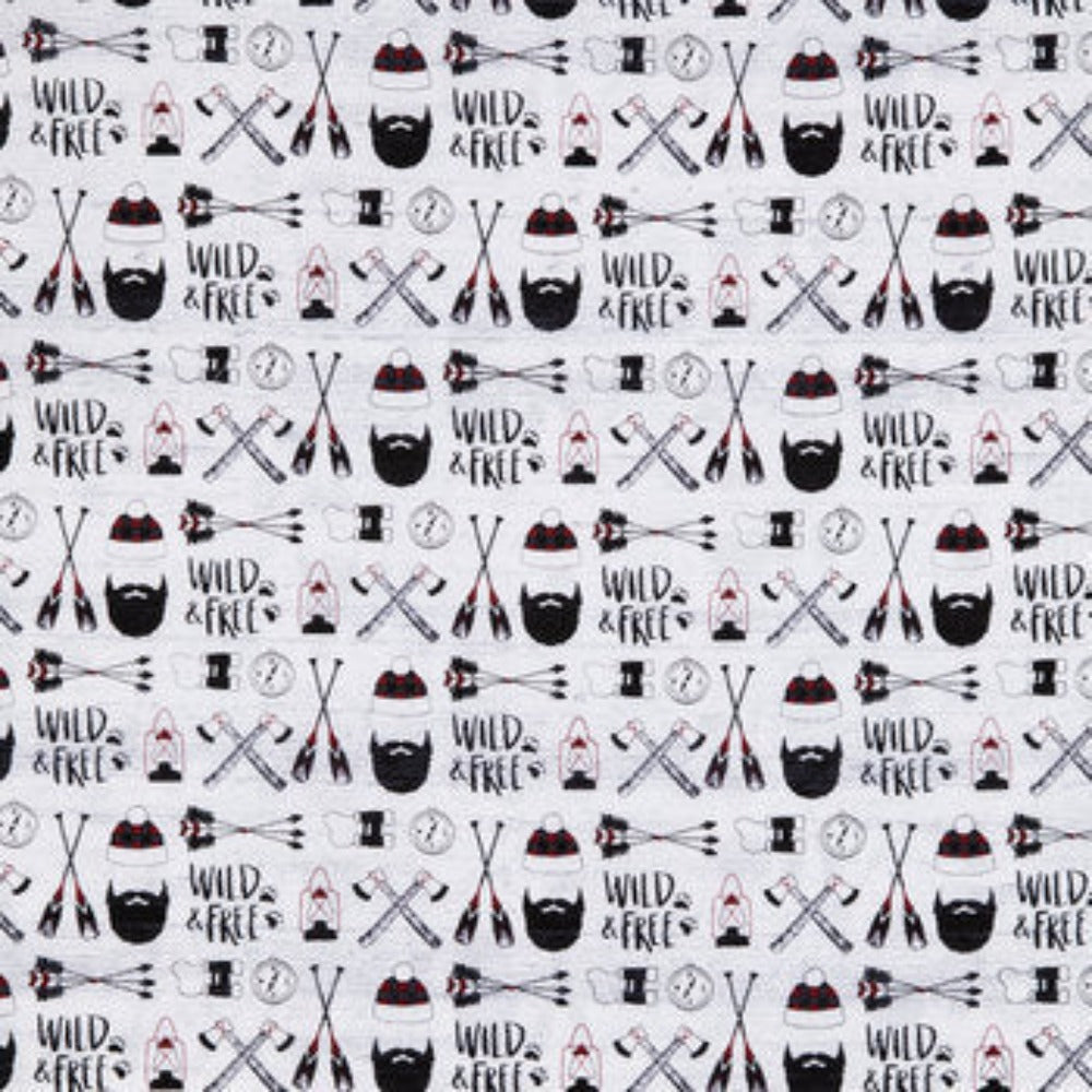 Handmade Valance or Curtain Panel Wild Man Calico