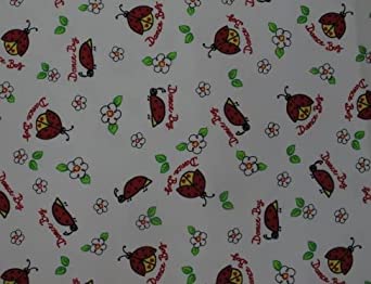 Handmade Blanket, Burp Rag/ Security Blanket, and Bib Lady Bugs White
