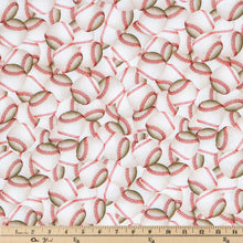 Load image into Gallery viewer, Baseballs Calico Cotton Fabric
