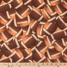 Load image into Gallery viewer, Footballs Cotton Calico Fabric
