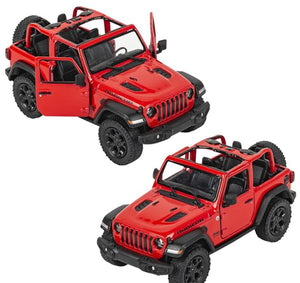 5" DIE-CAST 2018 JEEP WRANGLER OPEN TOP RED
