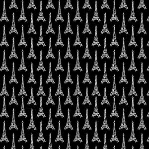 Paris Black Cotton Fabric