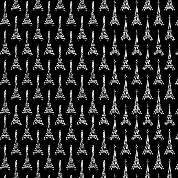 Paris Black Cotton Fabric
