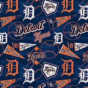 Tigers Flag Cotton Fabric