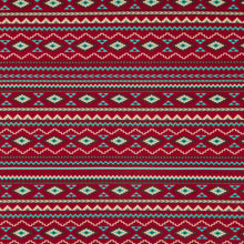 Load image into Gallery viewer, Red Southwest Striped Cotton Calico Fabric
