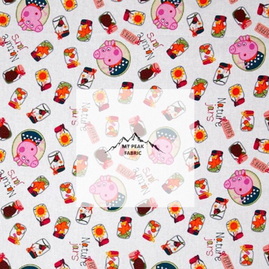 Great for any fan of Peppa Pig. This 100% cotton fabric is perfect for quilting, apparel, and many other sewing or crafting projects. This print features Peppa Pig 